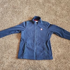 Official  Chick-fil-a Jacket Full Zip Size Large Blue